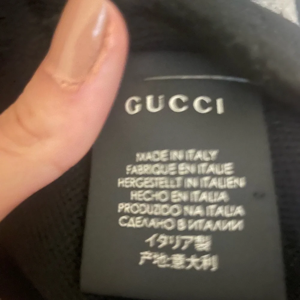 NWT Gucci jumbo GG monogram 100% wool scarf black on black - Picture 11 of 13